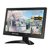  ZFTVNIE 10.1インチ 小型HDMIモニター 1366×768P VGA/HDMIポート搭載 ミニモニター ノートパソコン/カメラ/ファイヤースティック/ホーム/オフィス向けモバイルモニター スピーカー内蔵型