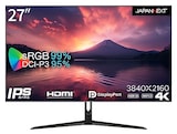  JAPANNEXT 27インチ モニター 4K UHD 3840x2160解像度 IPS ディスプレイ (HDMI/DisplayPort/スピーカー内蔵/VESA対応/ブルーライトカット) JN-27IPS4FLUHDR