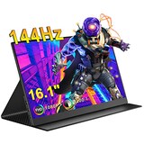 モバイルモニター CNBANAN 16.1インチ 144Hz 1920x1080解像度 モバイルディスプレイ 16:9画面比 非光沢IPSパネル 100%sRGB広色域 リフレッシュレート 給電型ポータブルモニター HDRモード対応 超薄型 軽量620g スピーカー内蔵 マグネット保護カバー付き Type-C/標準HDMI接続可能 PS4/PS5/XBOX/Switch/PC/Macなど対応