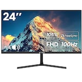  CRUA モニター 24インチpc ゲーミング モニター FHD 5ms 100HZ 105%sRGB 液晶モニターVA 非光沢/USB Type C/HDMI/VGA/モニター スピーカー内蔵/ブルーライト軽減/傾斜調整/広い視野角/VESA 対応