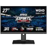  MSI G272QPF ゲーミングモニター 応答速度1ms(GtoG)実現 Rapid IPSパネル WQHD/27インチ/170Hz/1ms/G-SYNC Compatible/HDR/HDMI 2.0b/DisplayPort 1.2a/ピボット/メーカ3年保証