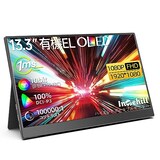  Intehill モバイルモニター 13.3インチ 有機el モニター OLEDパネル自発光 1080P 10Bit DCI-P3 100% 100000:1の高輝度HDR ゲーミングモニター USB Type-C及びミニHDMIポートを備えた Switch モニター F13NA