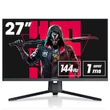  KOORUI 27インチ ゲーミングモニター 27E1QA QHD 2560×1440/VA非光沢/144Hz/1ms/Adaptive Sync対応/傾き調節 ゲーム モニター HDMI X2,DisplayPort ゲーミング ディスプレイ