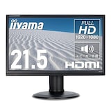  iiyama / 21.5型 / ワイド液晶モニター/ProLite B2280HS / フルHD/ノングレア（非光沢）/ スピーカー内蔵/高さ調整、スイベル、チルト、ピボット機能/VESA/映像入力:VGA、DVI、HDMI/HDMIケーブル付属/PC King (整備済み品)