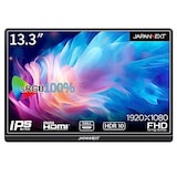  JAPANNEXT 13.3インチ モバイルモニター IPS パネル フルHD 1920x1080解像度 スマートケース付き (Type C/MAC PC対応/スピーカー内蔵 / sRGB100% / 非光沢) JN-MD-IPS1332FHDR