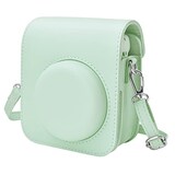  kinokoo instax mini 12 ケース、Fujifilm チェキ INSTAX mini 12 カメラケース スナップで開閉 チェキケース ショルダーストラップ付(グリーン)