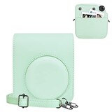  kinokoo instax mini 12 ケース、Fujifilm チェキ INSTAX mini 12 カメラケース チェキケース マグネットで開け ショルダーストラップ付(Green)