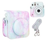  HIYQIN 「アーティストシリーズ」チェキケース instax mini 12ケース,Fujifilm チェキ12ケース チェキ mini 12カメラケース ショルダーストラップ付き PUレザー - アーティストMHPP