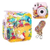  HIYQIN 「アーティストシリーズ」チェキケース instax mini 12ケース,Fujifilm チェキ12ケース チェキ mini 12カメラケース ショルダーストラップ付き PUレザー - アーティストCXYH