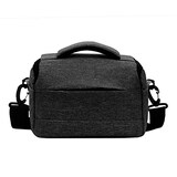 【KOOLRIVER】カメラケース・SONY用 α6700 ILCE-6700 収納バッグ 手提げ ショルダーバッグ ショルダーストラップ付き カメラ レンズ収納対応 カメラケース カメラバック ダブルズーム対応 肩掛け かばん 間仕切り付き カメラバッグ 女子 かわいい 男子 男女兼用 ソニー α6600 ILCE-6600 α6400 ILCE-6400(ブラック)