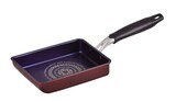  パール金属 卵焼き フライパン 13×18cm IH対応 玉子焼き器 ライズ ブルーダイヤモンドコート HB-323 ブラック