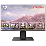  KOORUI 21.5インチ モニター pcモニター フルhd 液晶ディスプレイ モニター 75Hz VAパネル非光沢 超薄型スリムベゼル/アイケア・ブルーライト軽減/傾き調整/HDMI＋VGAポート/VESAマウント