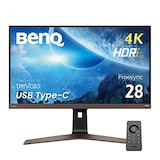  BenQ EW2880U 4K エンターテインメントモニター (28インチ/4K/IPS/HDRi/ 3W x 2 treVoloスピーカー/DCI-P3 90%/リモコン付属/ベゼルレス/HDMI/DisplayPort/USB Type-C(60W給電)/オーディオモード)