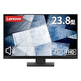  【Amazon.co.jp限定】Lenovo L24-28 モニター (23.8インチ IPS WLED液晶 FHD メーカー3年保証 スピーカー付 非光沢 高さ調整 角度調整 VESA HDMIケーブル付属) ブラック 66EBMAC4JP