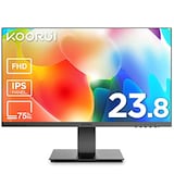  KOORUI モニター 24インチ、ディスプレイ フルHD IPS 非光沢 デスクトップディスプレイ (75hz/5ms/HDMI VGA/VESA対応/アイケア/広い視野角178°/スピーカー非搭載)