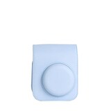  【KOOLRIVER】instax mini 12用 ケース カバー ショルダーストラップ付き PUレザー レディース 肩掛け カメラバッグ カメラケース 富士 FUJIFILM用 チェキケース インスタックスミニ12 チェキ ソフトケース 長さ調節可能(ライトブルー)