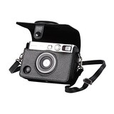  チェキフィルム instax mini Evoケース FUJIFILM チェキ 保護カバー 富士フイルム チェキ 全面保護 傷つけ防止 ショルダーストラップ付き PUレザー 携帯便利 取り出し簡単 磁気スナップ付き