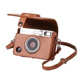  チェキフィルム instax mini Evoケース FUJIFILM チェキ 保護カバー 富士フイルム チェキ 全面保護 傷つけ防止 ショルダーストラップ付き PUレザー 携帯便利 取り出し簡単 磁気スナップ付き