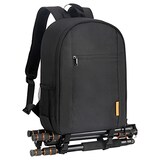  [TARION] カメラバッグ 軽量 0.9kg リュック16L 三脚収納 レインカバー付き カメラケース 一眼レフカメラ ドローン用 撮影用 TB-M ブラック