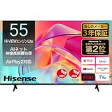  ハイセンス 55V型 4K スマート Wチューナー内蔵 ネット動画対応 HDMI2.1対応 低遅延ゲームモード Alexa対応 AirPlay2 液晶 テレビ 3年保証 55E6K 2023年モデル
