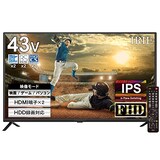  テレビ 43インチ 液晶テレビ 43型 フルハイビジョン 東芝ボード搭載 IPSパネル 番組録画対応 外付けHDD対応 ダブルチューナー irie アイリー 日本メーカー FFF-TV2K43WBK2 2023年モデル