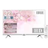  FFF テレビ 32型 ホワイト 液晶TV ダブルチューナー 裏番組録画 ハイビジョン 東芝ボード内蔵 外付けHDD対応 録画機能 日本メーカー 2023年モデル 壁掛けにも対応 irie アイリー FFF-TV32WWH2