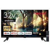  オリオン 32V型 フルハイビジョン チューナーレス スマートテレビ AndoroidTV搭載 FHD YouTube NETFLIX prime video対応