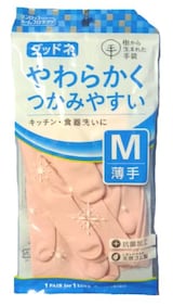  ダンロップ 天然ゴム手袋 グッドネうす手 M ピンク