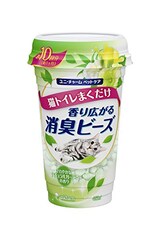  消臭ビーズ 猫トイレまくだけ 香り広がる消臭ビーズ さわやかなナチュラルガーデンの香り 450ml