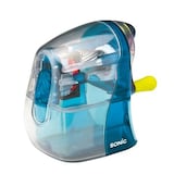  ソニック 手動鉛筆削り かるハーフ スケルトン クリアブルー SK-804-CB