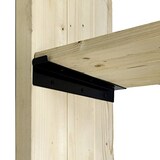  ウォリスト棚受金具３枚用　黒　