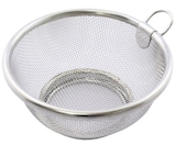  ざる リビング 15cm 底付き 18-8ステンレス 日本製