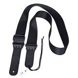  SYMPHA ギターストラップ ナイロン＆ブラックレザー仕様 スタンダード ストラップ