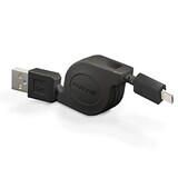  マイクロUSBケーブル 巻き取り 1A出力