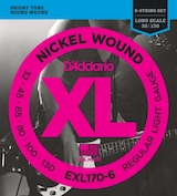  D'Addario ベース弦 ニッケル Long Scale 6弦 .032-.130 EXL170-6 