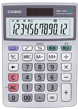  スタンダード電卓 時間・税計算 ミニジャストタイプ 12桁