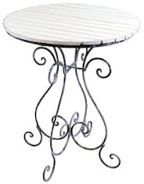  ホワイトウッドアイアンテーブル