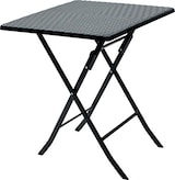  ラタン調折りたたみカフェテーブル