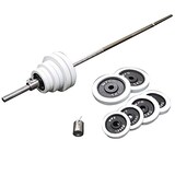  ラバーバーベルダンベルセット