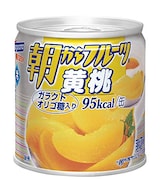  朝からフルーツ　黄桃