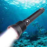  水中ライト 超高輝度 3200ルーメン ダイビング 用懐中電灯
