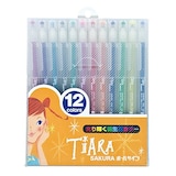  水性ボールペン ボールサイン ティアラ 12色
