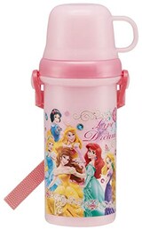  子供用水筒 コップ付き ディズニープリンセス