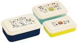  ふわっと盛れる シール 保存容器 3Pセット スヌーピー
