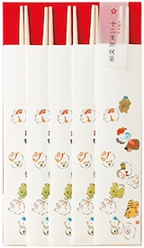  御祝箸 お箸包み十二支（書） 5膳セット