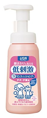  ペットキレイ 顔まわりも洗える 泡リンスインシャンプー 