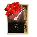  LEDライト付き バラ花束ソープフラワー