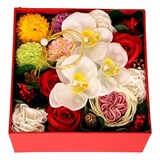  フレグランスソープフラワーギフト和風モダンBOXアレンジ