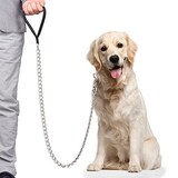  犬用リード 大型犬用 鎖 金属製