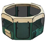  折りたたみ八角形ペットサークル Lサイズ グリーン